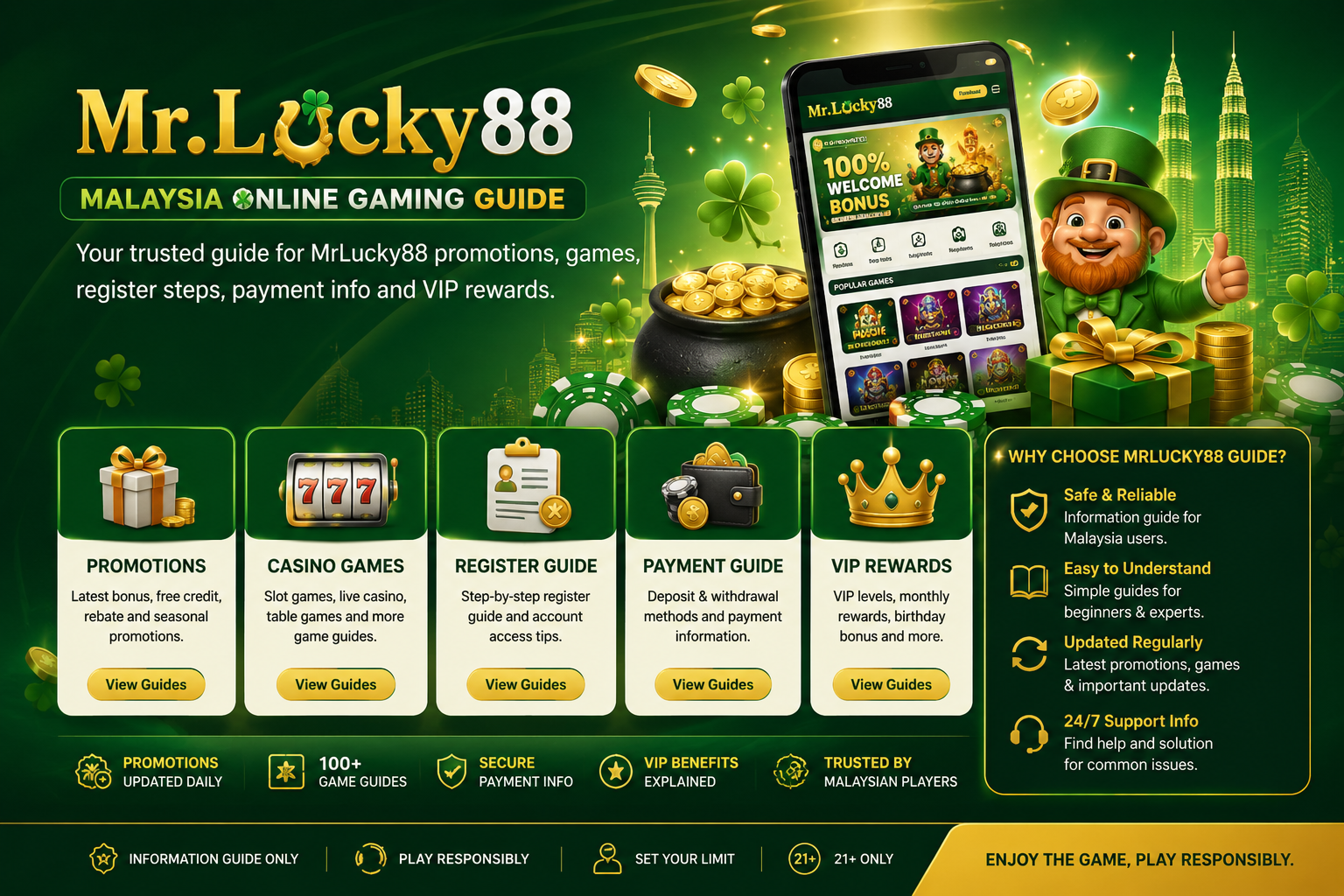 MrLucky88 Malaysia guide overview for promotions games register payment and VIP reward information