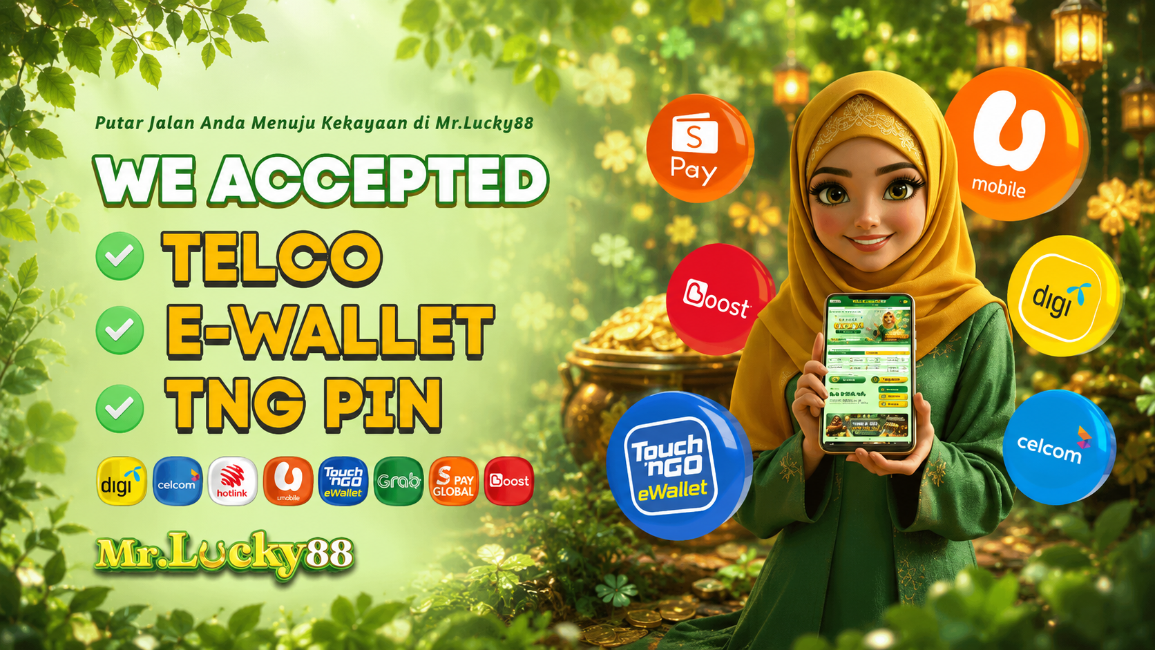 WE ACCEPTED TELCO EWALLET TNG PIN